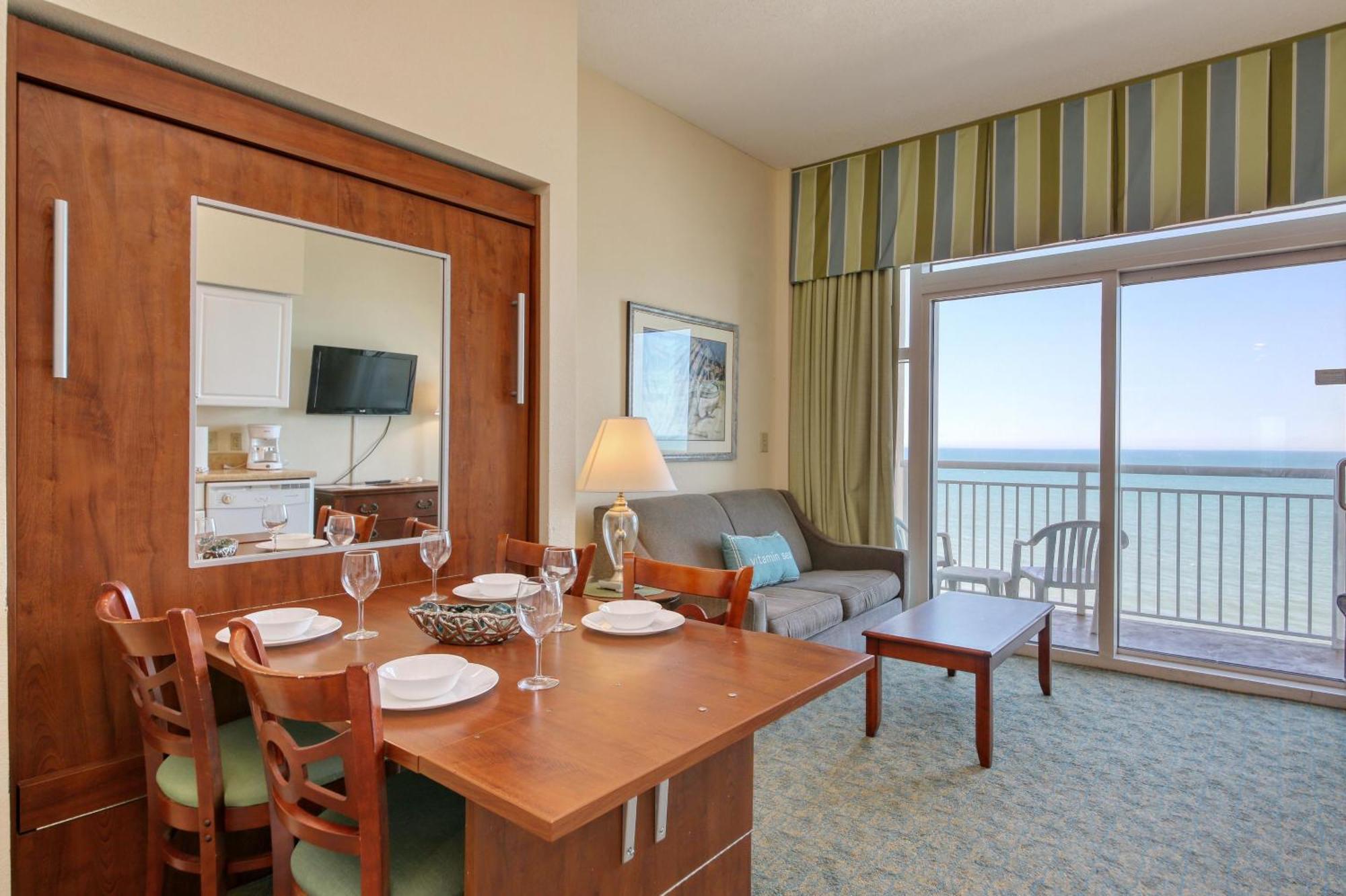 فيلا 2501 S Ocean Blvd, 1205 - Ocean Front Sleeps 6 شاطئ ميرتل المظهر الخارجي الصورة